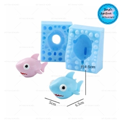Khuôn Silicon -Sinh Vật Biển - Cá Heo Cá Mập Baby Shark