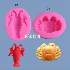 Khuôn Silicon - Biển - Tôm - 6.8cm