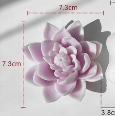 Khuôn Silicon - Hoa Cúc - Cúc Lai Sen Cánh Thẳng Nhụy - 7.3cm
