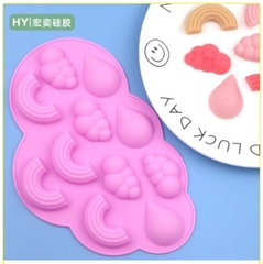 Khuôn Silicon - Bầu Trời - Cầu Vồng - Vĩ Mây Nước 11c