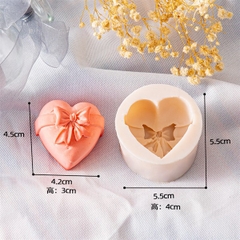 Khuôn Silicon - Trái Tim Kiểu - Set 4 Tim Love Hoa