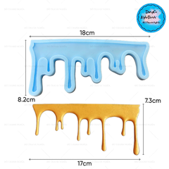 Khuôn Silicon - Viền Chuỗi Họa Tiết - Tan Chảy 17x8cm