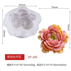 Khuôn Silicon - Hoa Mẫu Đơn Hàn Quốc Nhuỵ - 7.6cm Sp-106 KT