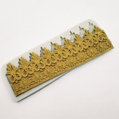 Khuôn Silicon - Viền Mảng Họa Tiết - Mai Họa Tiết 22.5x7cm