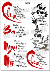 Decal Chủ Đề Gia Đình - GĐ- GĐ07