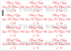 Decal Chủ Đề Gia Đình - GĐ- GĐ08