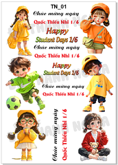 Decal Chủ Đề Gia Đình THIẾU NHI TN01