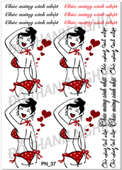 Decal Chủ Đề Phụ Nữ - DPN - DPN37