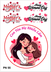 Decal Chủ Đề Phụ Nữ - DPN - DPN55 18cm