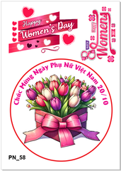 Decal Chủ Đề Phụ Nữ - DPN - DPN58 18cm