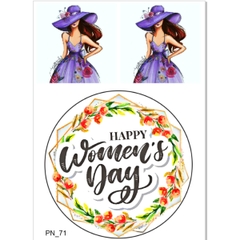 Decal Chủ Đề Phụ Nữ - DPN - DPN71 18cm