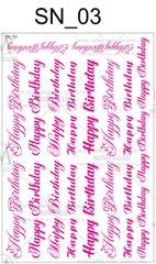 Decal Chủ Đề Sinh Nhật - DSN - DSN03