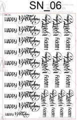 Decal Chủ Đề Sinh Nhật - DSN - DSN06