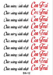 Decal Chủ Đề Sinh Nhật - DSN - DSN12
