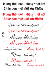 Decal Chủ Đề Sinh Nhật - DSN - DSN13