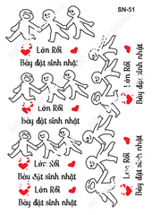 Decal Chủ Đề Sinh Nhật - DSN - DSN51