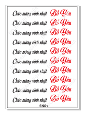 Decal Chủ Đề Sinh Nhật - DSN - DSN61
