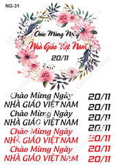Decal Nhà Giáo 20/11 - DNG - DNG31