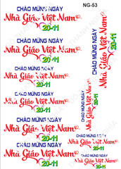 Decal Nhà Giáo 20/11 - DNG - DNG53