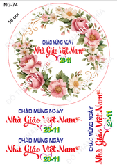 Decal Nhà Giáo 20/11 - DNG - DNG74  18CM