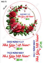 Decal Nhà Giáo 20/11 - DNG - DNG75 18CM