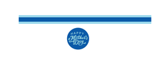 Decal Tem Dây Mother Day 4cm Tầm 10 Tem Màu Xanh