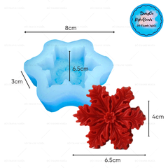 Khuôn Silicon - Noel - Cánh Tuyết Noel 6.5cm