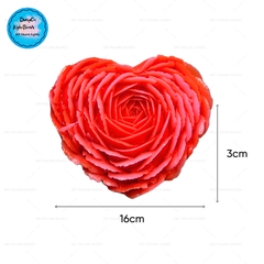 Khuôn Silicon - Hoa Hồng - Tim Hồng 16cm 300K SALE > 200K