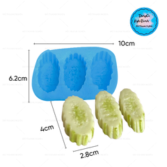 Khuôn Silicon - Rau Củ - Dưa Leo Miếng 3c 5cm