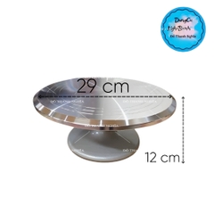 Dụng Cụ - Bàn Xoay Inox 29cm cao 12cm