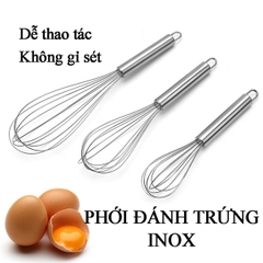 Dụng Cụ - Phới Lồng Inox - Đánh Trứng Cầm Tay