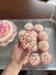 Khuôn Silicon - Chùm Hoa Cẩm Tú Cầu Có Nhụy - 9cm