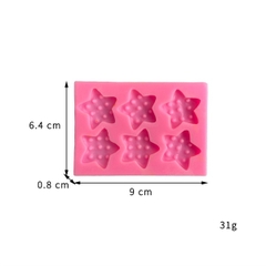 Khuôn Silicon - Bánh Quy Ngôi Sao 3cm 6c