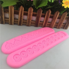 Khuôn Silicon - Viền Chuỗi Dây - Nhọn Vương Miệng 20x3cm