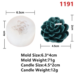 Khuôn Silicon - Sen Đá - Tia Tầng 4.5cm