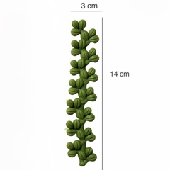 Khuôn Silicon - Lá Bụi Cỏ Viền - Viền Cỏ Dài Sen Đá 14cm