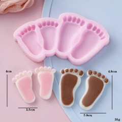 Khuôn Silicon - Em Bé - Bàn Chân 4.8cm 4cm 4c