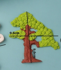 Khuôn Silicon - Cây Kim Tiền - CÂY NHỎ 12.3x5x1.2cm