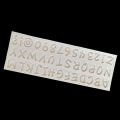 Khuôn Silicon - Chữ Số - 4cm - Nét Nghiêng
