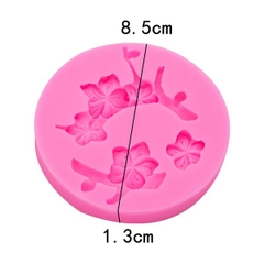 Khuôn Silicon - Hoa Mai Đào Nằm - 6.5cm - Cành Cây - 2c