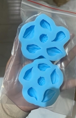 Khuôn Silicon - Hoa Bay Cánh Rũ - Set 2 Hoa Nhụy