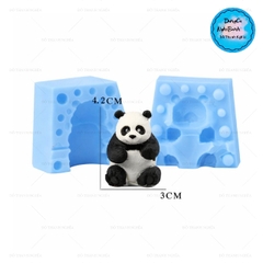 Khuôn Silicon - Động Vật - Gấu Trúc 2 Mảnh 4.2cm