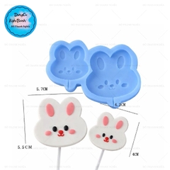 Khuôn Silicon - Động Vật - Con Thỏ Mặt Thỏ 2c