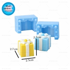 Khuôn Silicon - Hộp Quà - 2 Mảnh 2.7cm