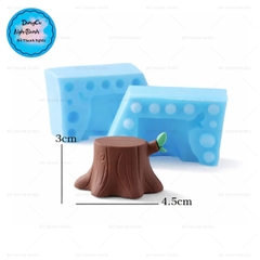 Khuôn Silicon - Gốc Thân Cây 3cm 2 Mảnh