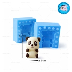 Khuôn Silicon - Động Vật - Gấu Trúc 2 Mảnh 3.7cm