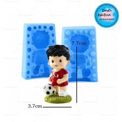 Khuôn Silicon - Cầu Thủ - 2 Mảnh 7.5cm No.1 Bóng