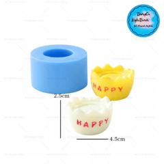 Khuôn Silicon - Món Ăn - Trứng 1/2 Happy