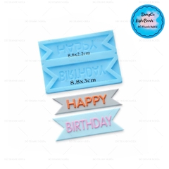 Khuôn Silicon - Chữ Happy - In 8.8cm