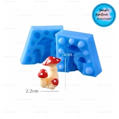 Khuôn Silicon - Rau Củ - Nấm 2 Mảnh 3cm 3c